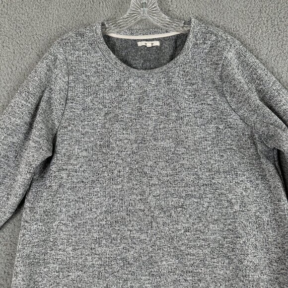 Maurices Sweater Dress XXL Gray Long Sleeve Knit Pullover Side Zip Boho Cozy - Picture 3 of 14